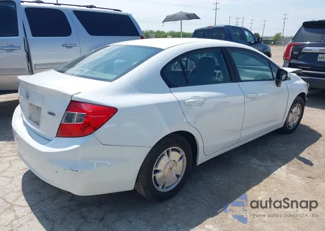 2012 Honda Civic Hf from USA, damaged, VIN 2HGFB2F60CH517117